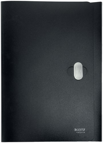 Dossiermap Leitz Recycle A4 3kleps PP zwart 1 Stuk
