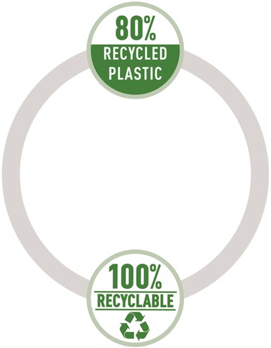 Projectmap Leitz Recycle A4 5-vaks PP zwart-5
