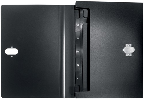 Projectmap Leitz Recycle A4 5-vaks PP zwart 1 Stuk-1
