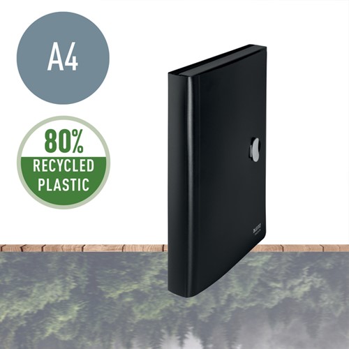 Projectmap Leitz Recycle A4 5-vaks PP zwart-3