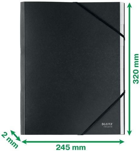 SORTEERMAP LEITZ RECYCLE 6-TABS ZWART 1 Stuk-2