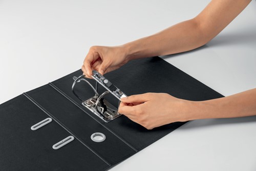 Ordner Leitz Recycle 180° 80mm karton A4 zwart 1 Stuk-1