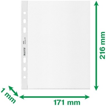Showtas Leitz Recycle 100µ PP A5 transparant 25 Stuk-3