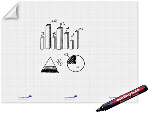 Magic Chart Legamaster flipchart 90x120cm wt ruit 15 Vel-3