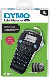 Labelprinter Dymo LabelManager 160 azerty 12mm pak 1 Stuk