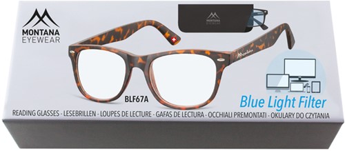 Leesbril Montana +1.00dpt blue light filter turtle 1 Stuk-2
