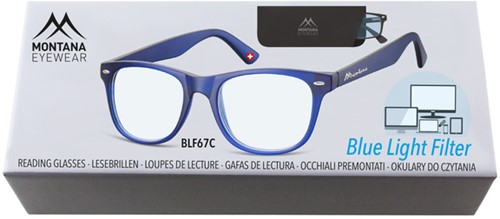 Leesbril Montana +1.00dpt blue light filter blauw 1 Stuk-2