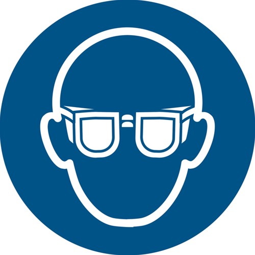 Pictogram Djois Oogbescherming verplicht bl 1 Stuk