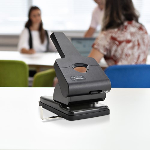 Perforator Rapesco Germ-Savvy Heavy Duty HD865-P antibacterieel 2-gaats zwart-3