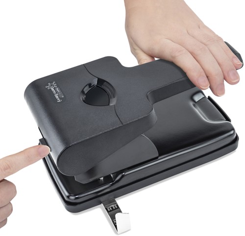 Perforator Rapesco Germ-Savvy Heavy Duty HD865-P antibacterieel 2-gaats zwart-2
