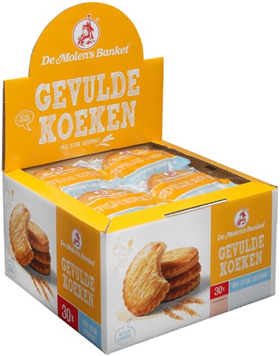 De Molen Gevulde koeken 50gr 30 Stuk-2
