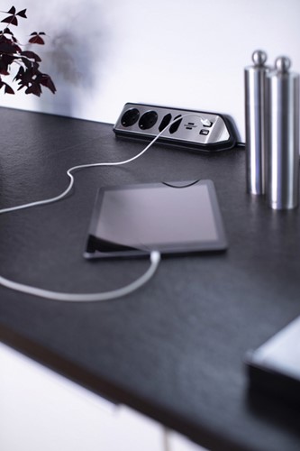 Stekkerdoos Brennenstuhl Estilo 4vdig USB 2m zwart 1 Stuk-3