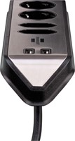 Stekkerdoos Brennenstuhl Estilo 4vdig USB 2m zwart 1 Stuk-2