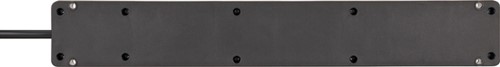 Stekkerdoos Brennenstuhl Bremounta 5vdig incl 2 USB 3m zwart-1