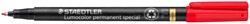 Viltstift Staedtler Lumocolor 319 special permanent F rood