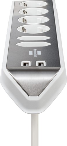 Stekkerdoos Brennenstuhl Estilo 6vdig USB 2m wt 1 Stuk-3