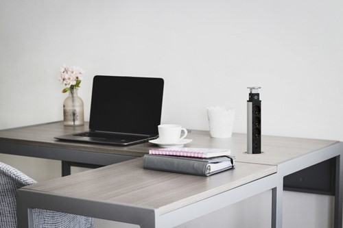 Stekkerdoos Brennenstuhl toren 3vdig USB 2m zw/zi 1 Stuk-2