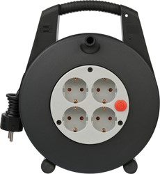 Kabelhaspel Brennenstuhl 4vdig 15m zwart/grijs 1 Stuk