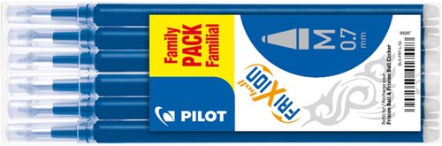 Rollerpenvulling PILOT friXion BLS-FR7 M blauw 6 Stuk