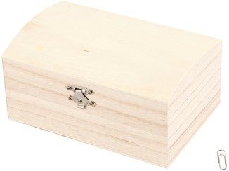 Schatkist Creativ Company 16.5x11x8.55cm hout 1 Stuk-1