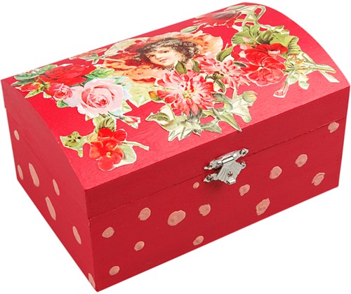 Schatkist Creativ Company 16.5x11x8.55cm hout 1 Stuk-2