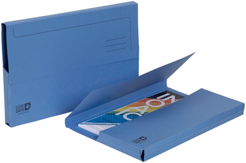 Pocketmap Exacompta Clean'Safe A4 400gr blauw 5 stuks-3