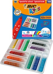 Kleurstift BicKids couleur schoolbox M assorti 144 Stuk