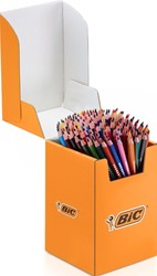 Kleurpotloden BicKids Evolution ecolutions ass schoolbox à 144 stuks