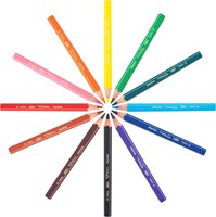 Kleurpotloden BicKids Evolution ecolutions ass schoolbox à 144 stuks-2