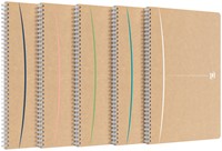 Spiraalblok Oxford Touareg A4 lijn 90vel assorti 1 Stuk