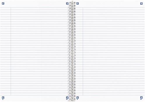 Spiraalblok Oxford Touareg A4 lijn 90vel assorti 1 Stuk-3