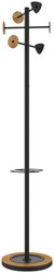 Kapstok Unilux Bora staand bamboe zwart 1 Stuk