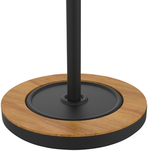 Kapstok Unilux Bora staand bamboe zwart 1 Stuk-2