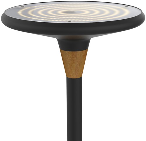 Vloerlamp Unilux Baly led bamboe zwart 1 Stuk-3