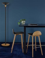 Vloerlamp Unilux Baly led bamboe zwart 1 Stuk-1