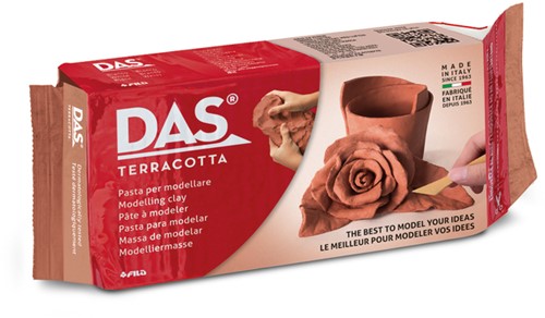 Boetseerklei DAS luchthardend 1000 gram terracotta