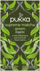 Thee Pukka supreme matcha green tea 20 zakjes 20 Zak