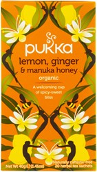 Thee Pukka lemon ginger manuka honey 20 zakjes 20 Zak