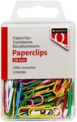 Paperclip Quantore 28mm assorti 100 stuks 100 Stuk