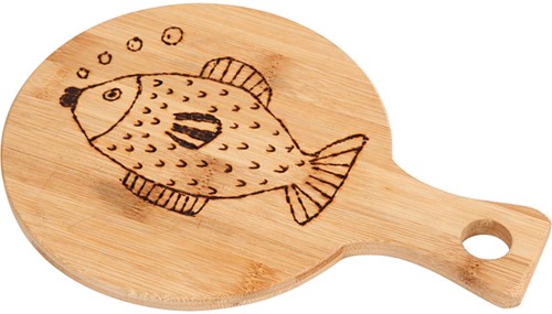 Snijplank Crea Com d 17cm lengte 24cm bamboe 1 Doos-2