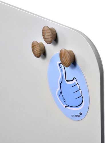 Magneet Legamaster hout 5 stuks 5 Stuk-2