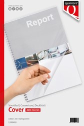 Voorblad Quantore A3 PVC 200micron transparant 100 Vel