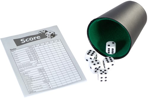 Spel dobbelset en scoreblok Clown 1 Doos-2