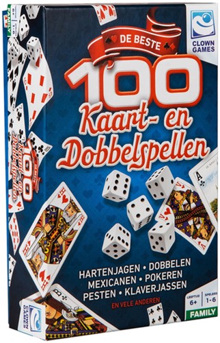 Spel speelkaarten en dobbelen Clown 1 Doos