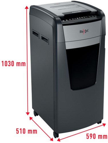Papiervernietiger Rexel Optimum Auto+ 600X P4 snippers 4x30mm-10