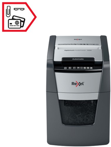 Papiervernietiger Rexel Optimum Auto 100X 4x28mm 1 Stuk-3