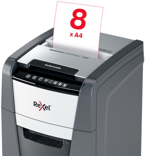 Papiervernietiger Rexel Optimum Auto 100X 4x28mm 1 Stuk-3