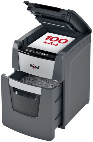 Papiervernietiger Rexel Optimum Auto 100X 4x28mm 1 Stuk-4