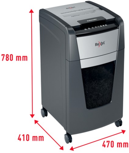 Papiervernietiger Rexel Optimum Auto+ 225X P4 snippers 4x26mm-4