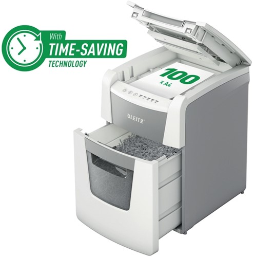Papiervernietiger Leitz IQ Auto+ Small Office 100 P4 snippers 4x28mm-4